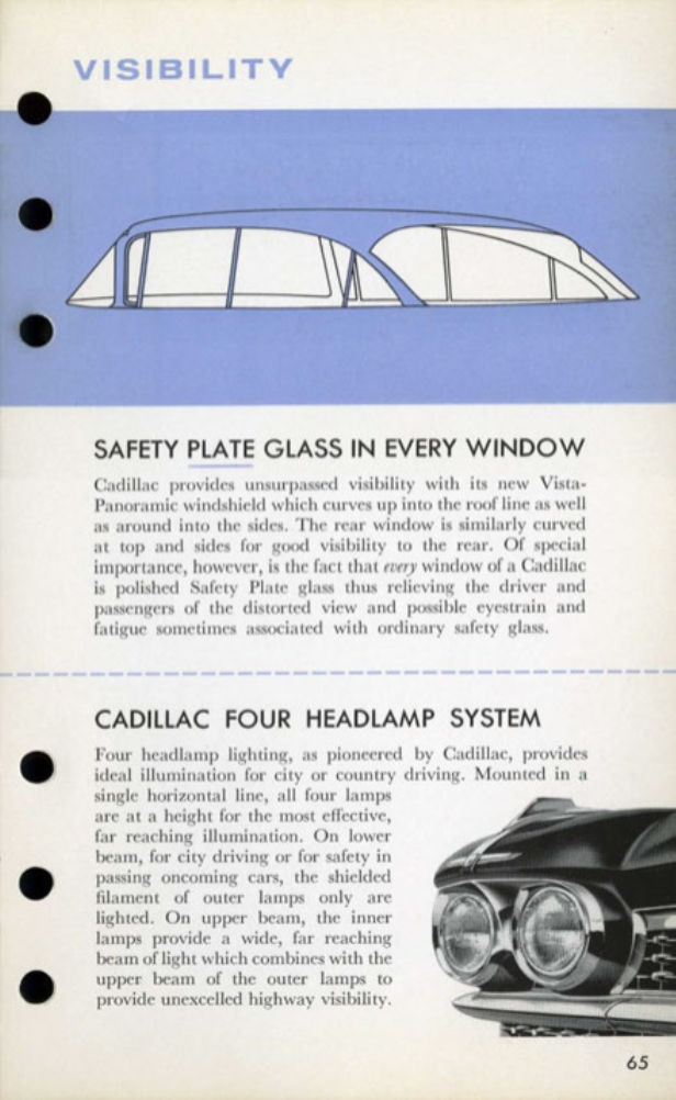 1959 Cadillac Salesmans Data Book Page 68